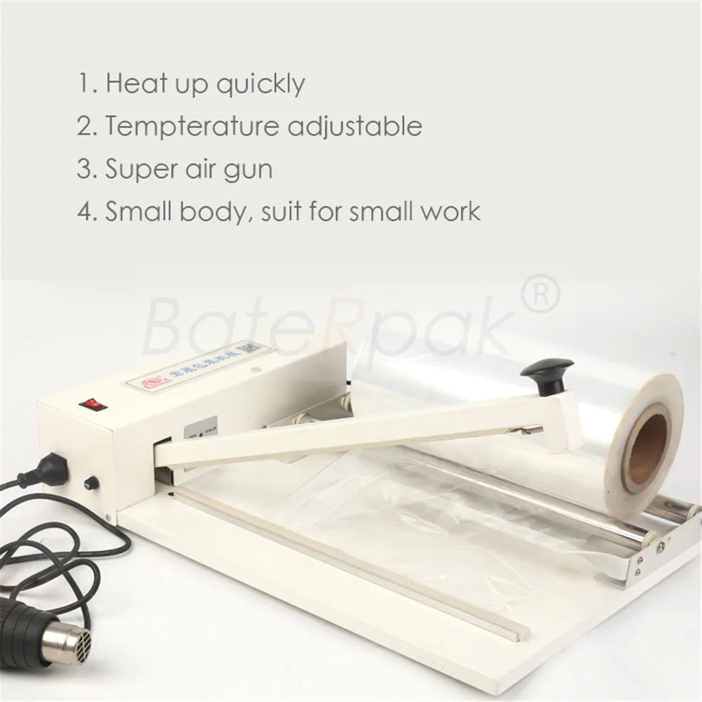SKA-300 POF film sealing and shrink machine, phone/mobile/cigarette/Cosmetics box packaging machine,220V, POF film buy extra
