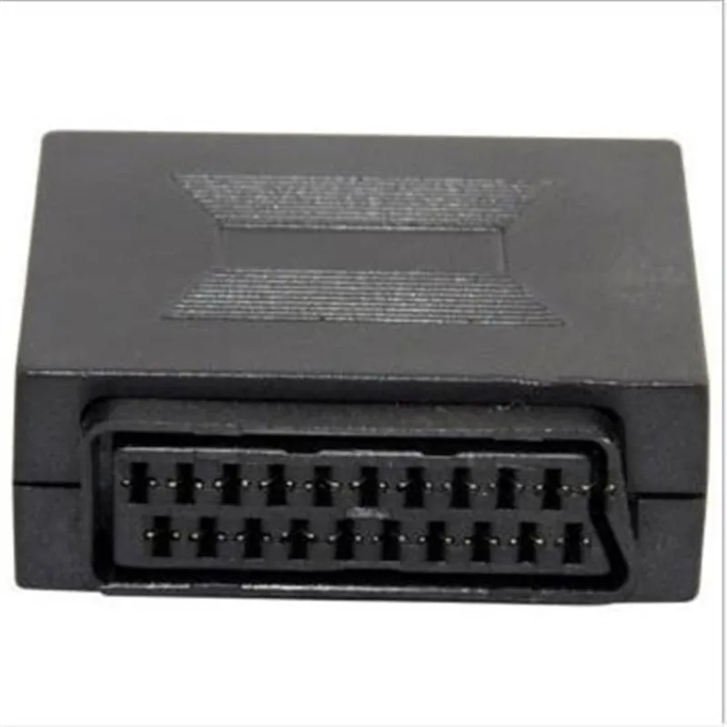 Fêmea para Adaptador de Acoplador Fêmea Conector Scart Joint Euro Plug f e f Sockets 21 Pin - Imagem 2