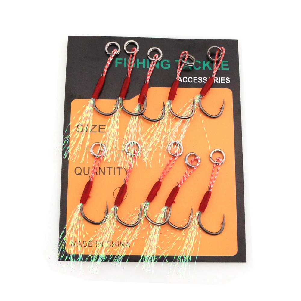 Obsession Shore Jigging Micro Assist крючки Flasher stinger крюк медленный jigging приманка Передняя Задняя