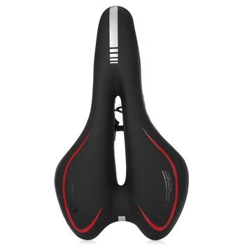 

Bicycle Saddle Silicone Cushion PU Leather Surface Silica Gel Filled Comfortable Cycling Seat Shockproof Bike Saddle