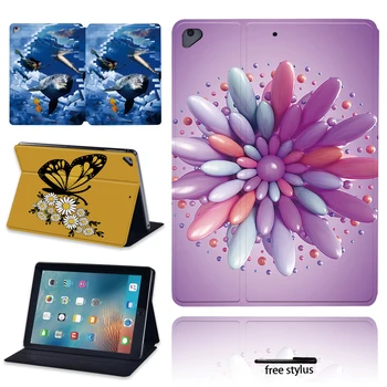 

New 3D and Butterfly Printing PU Leather Flip Stand Tablet Case for Apple IPad 2/3/4/iPad(5th/6th Gen) Scratch Resistant Cover