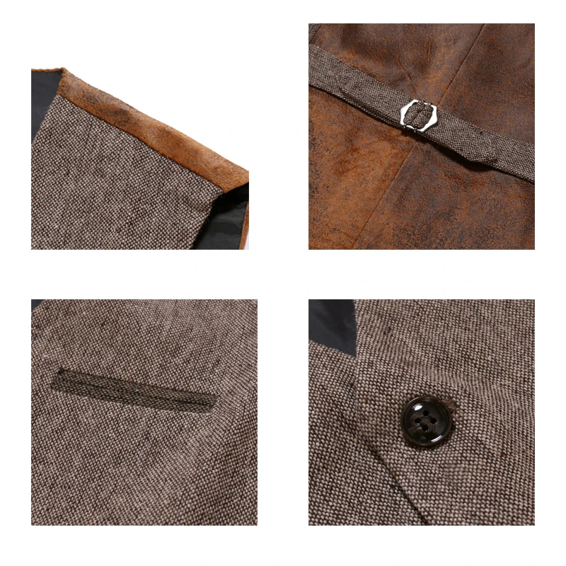 Sleeveless Men Vest Retro Waistcoat Men's Coats Man Coat Male Clothes Jackets Clothing Tactical Padded Mens Vests Golf 5