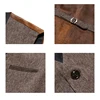 Sleeveless Men Vest Retro Waistcoat Men's Coats Man Coat Male Clothes Jackets Clothing Tactical Padded Mens Vests Golf 5