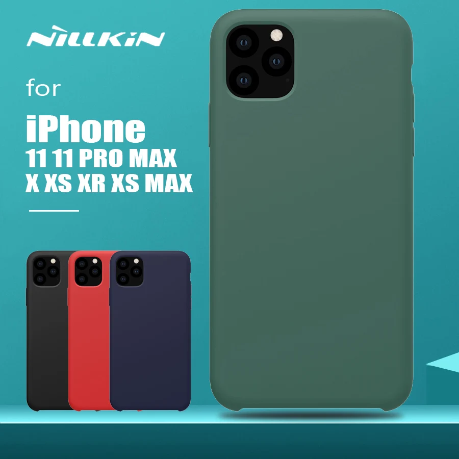 Чехол Nillkin Flex для iPhone 11 Pro Max XS XR Роскошная мягкая задняя крышка из жидкого силикона