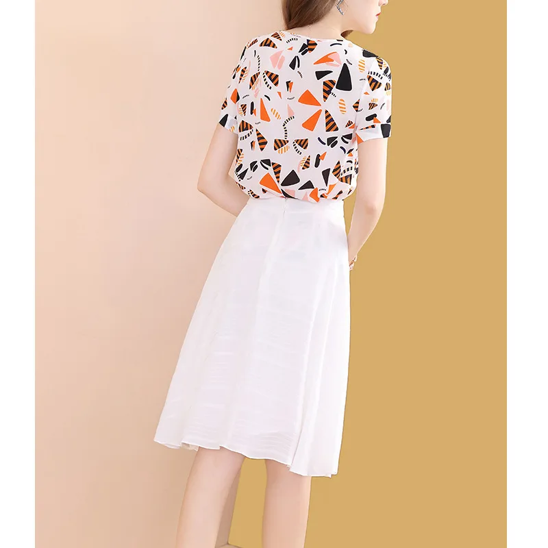 

2019 New Style Slimming Two-Piece Women's Fashion Western Style Goddess-Style Graceful Dress Outfit Women's Summer