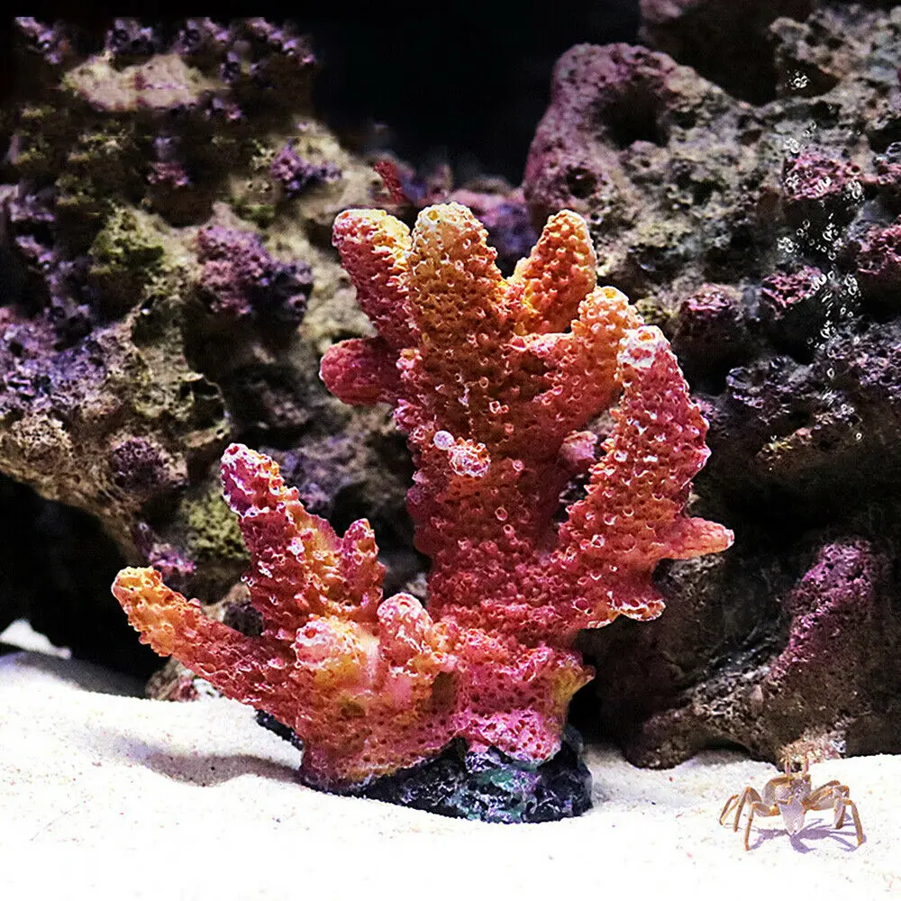 Title 6, New Artificial Resin Coral Reef Aquarium Orname...
