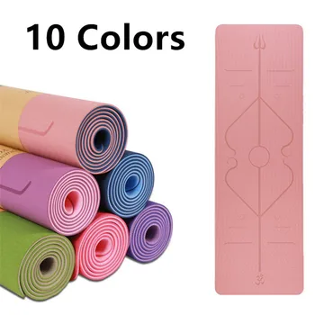 

Yoga mat TPE with Position Line Non Slip Carpet Mat For Beginner Environmental Fitness Gymnastics Mats 1830*610*6mm