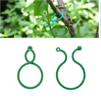 

100pcs Garden Vegetable Plant Support Link Clip Twist Ring Gardening Greenhouse Supplies