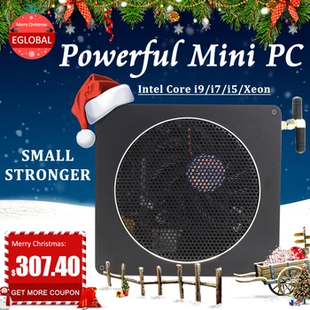 

Mini PC i9-9880H 8 Core 16 Threads 2*DDR4 2666MHz 2*M.2 Nuc Windows 10 Pro Linux Desktop Computer AC Wifi DP HDMI