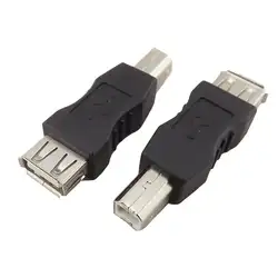 2x USB 2,0 Тип A гнездо для USB 2,0 B штекер переходник с удлинителем адаптер прямой черный