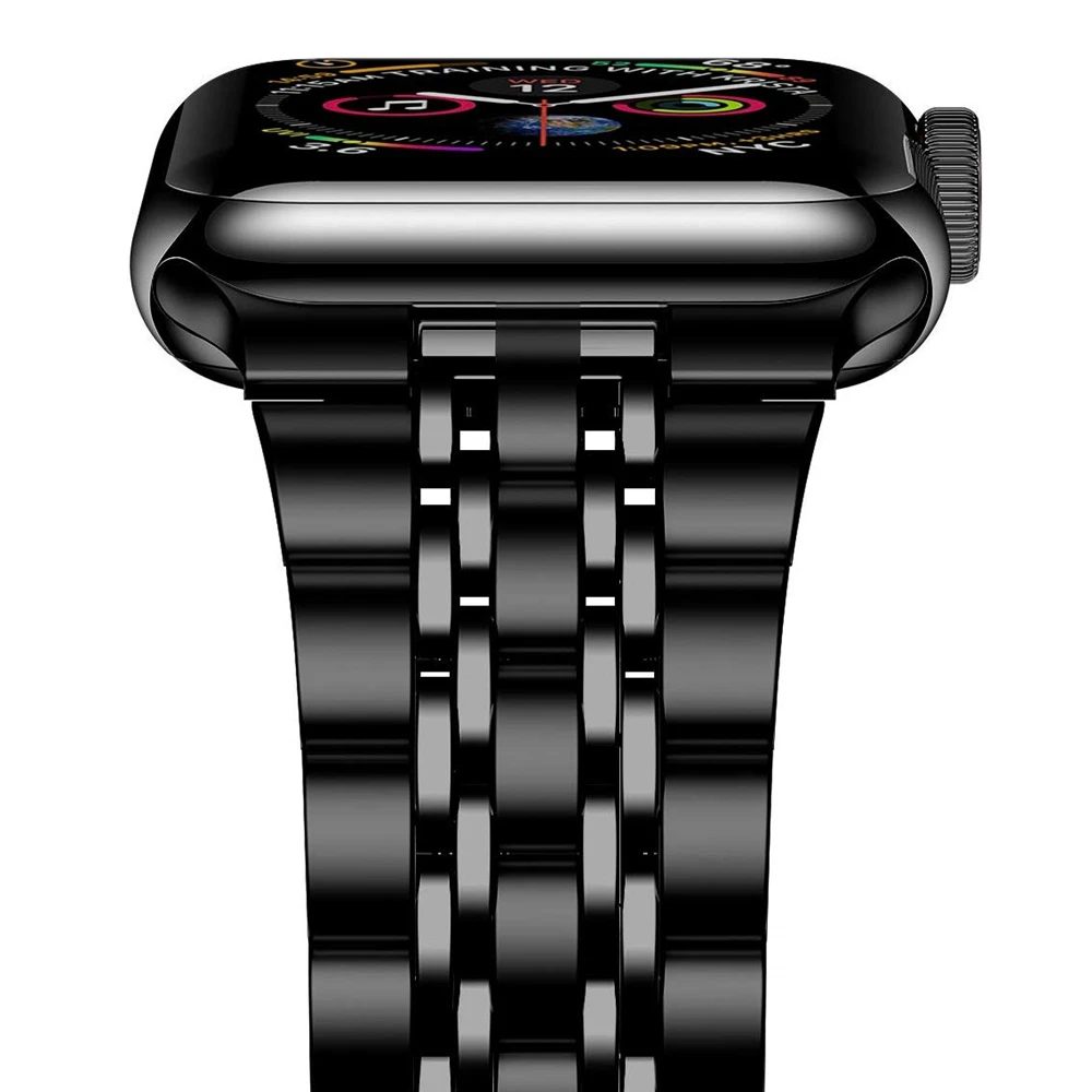 

Ремешок из нержавеющей стали для Apple Watch Band Series 6 5 44 мм, сменный Браслет для смарт-часов iwatch SE 4 40 мм