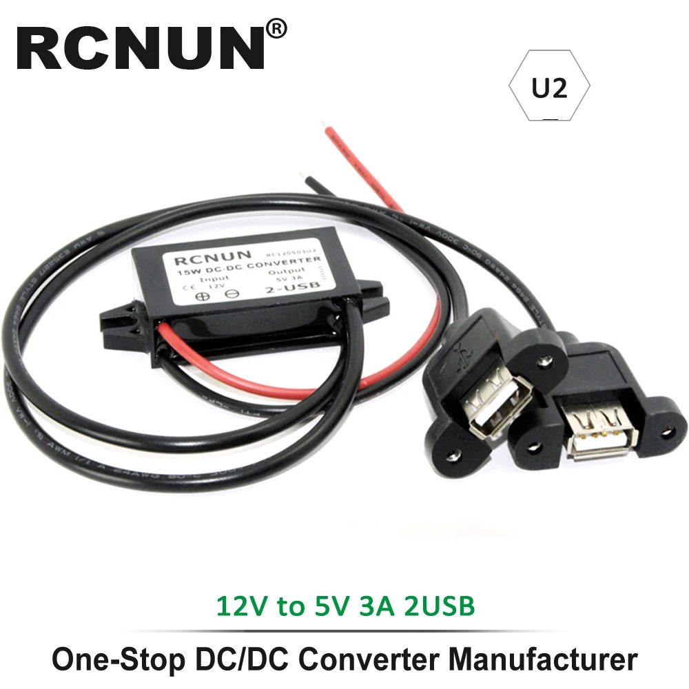 DC-DC 12 В до 5 В 3 А 15 Вт автомобильный преобразователь питания Micro Mini USB понижающий напряжение источник питания выходной адаптер с обратной защитой