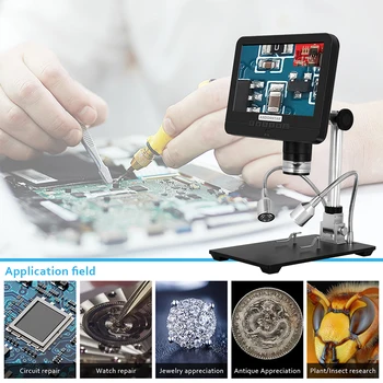 

7In 2.0MP 200X Digital Microscope Inspection Electron Microscope Mobile Phone Repairing Soldering SMT Microscopes with Remote