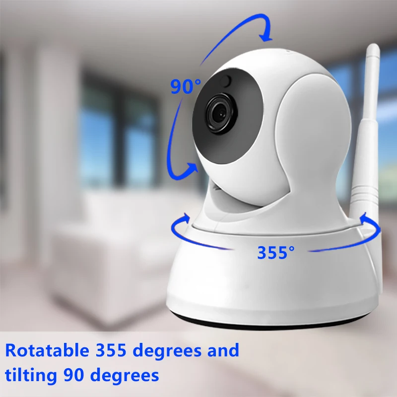 Ip-камера для домашней безопасности двухсторонняя аудио HD 720P Беспроводная мини-камера 1MP ночного видения CCTV WiFi камера детский монитор
