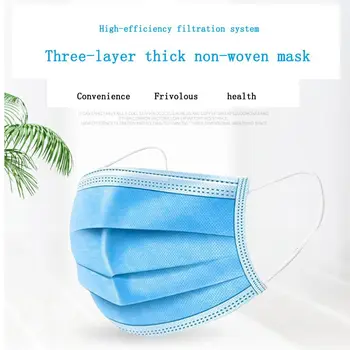 

10/50/100PCS Disposable Protective Mask 3 Layers Dustproof Facial Protective Cover Maldehyde Prevent bacteria anti-virus Masks