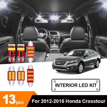 

13 x White Error Free Car LED License Plate Cargo Map Dome Courtesy Vanity Mirror Bulb Package Kit For 2012-2015 Honda Crosstour