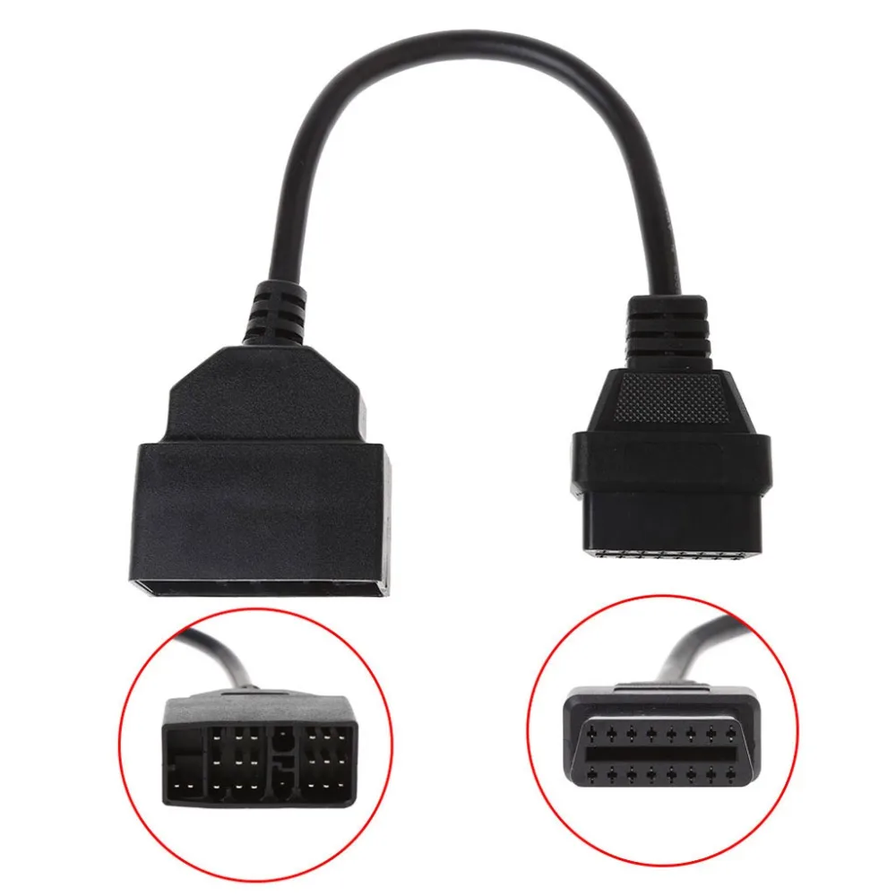 Горячая 1 шт. 22 Pin до 16 Женский Кабель OBD2 Соединительный адаптер для
