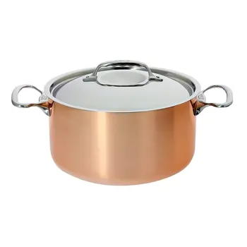 

De buyers 6442.20 InoCuivre-pot handyman in copper and steel, 2mm handles made of cast steel, Ø 20cm cookware