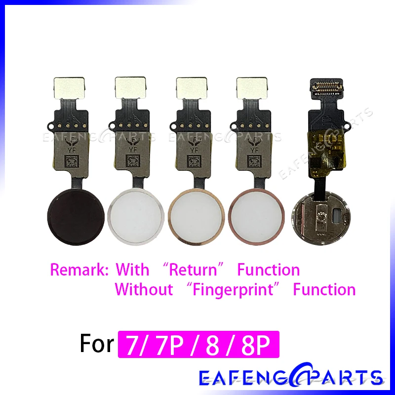 With Retrun Function for iPhone 7G 7 Plus 8G 8 Plus Home button Flex Assembly No Touch ID With Retrun Function for iPhone 7G 7 Plus 8G 8 Plus Home button Flex Assembly No Touch ID