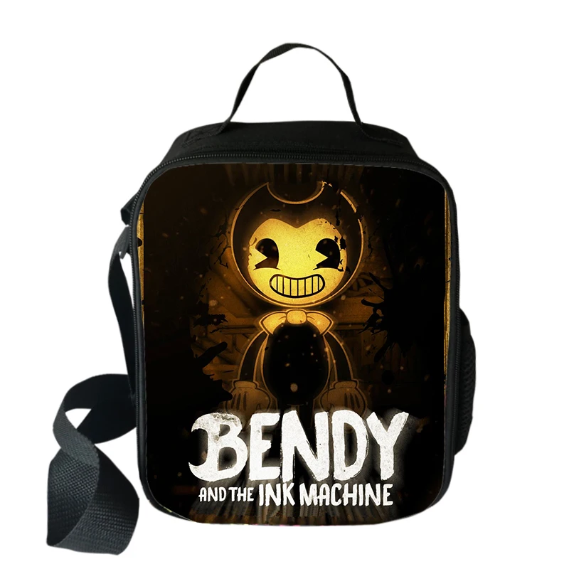 Bendy and the Ink Machine Insulated Lunch Box Bag Boys Girls Daily Pinic Bag UK