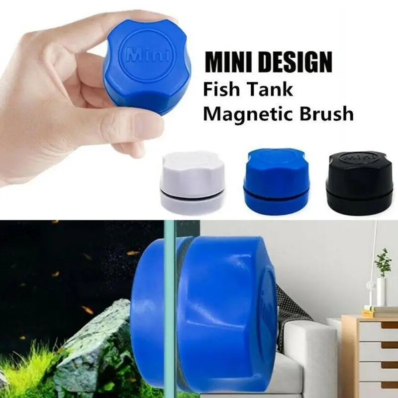 

Mini Fish Tank Magnetic Brush Aquarium Cleaning Tool Glass Algae Scraper Cleaner