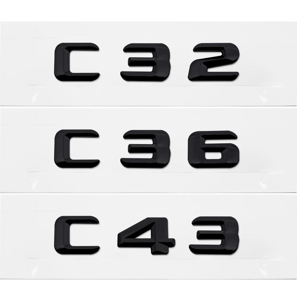 Для Mercedes Benz C32 C36 C43 AMG 190E W201 W202 W203 W204 W211 W210 W212 W205 задние буквы багажника значок с