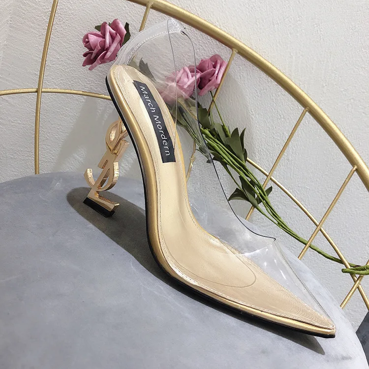 

Sandals Pumpls High Heels Women's Pointed Toe Transparent Character Fashion WOMEN'S Shoes Large Size Shoes