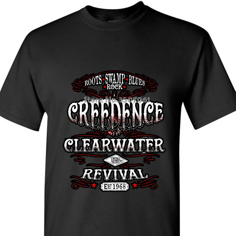 Нормальные хлопковые футболки для мальчиков Creedence Clearwater Revival Ccr Rock Band серая футболка S до 3xl, пальто, одежда, топы
