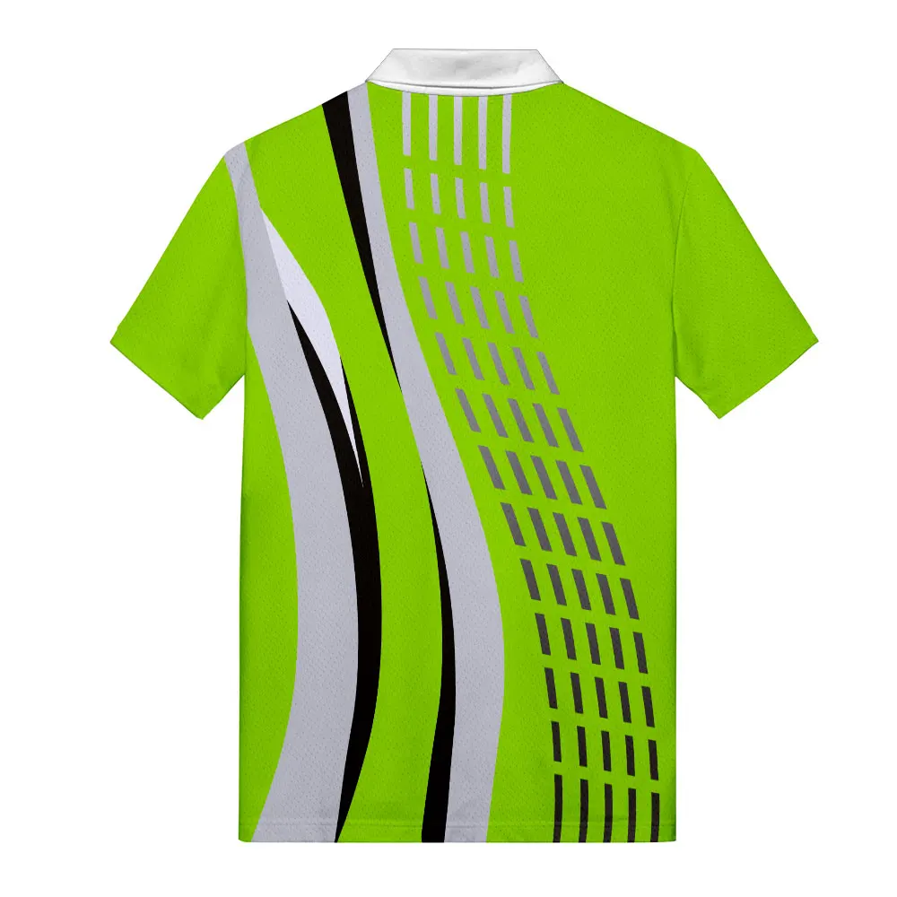 WAMNI Men Business Polo Shirt Casual Bodybuilding Sport polo homme de marque haute qualite Turn-down Collar Gradient S-4XL