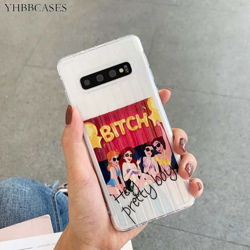 YHBBCASES сексуальные &quotсуки&quot прозрачные ТПУ чехлы для samsung Note 10 9 противоударный 3D