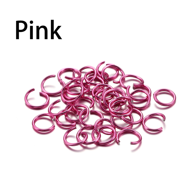 6 8 10 mm Aluminum Soft Open Jump Ring Split Rings Connectors For DIY Jewelry Making Findings Supplies Accessories