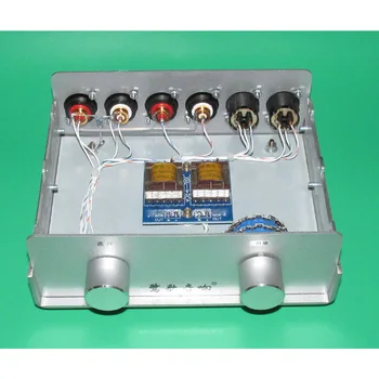 

One balanced signal input, two RCA selective output passive front stage, volume control, signal selector
