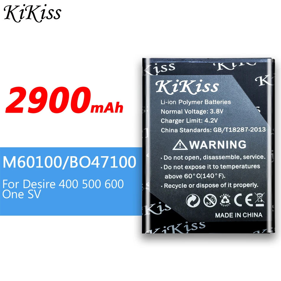 Аккумулятор KiKiss для телефона 2900 мАч HTC Desire 400 500 600 две SIM карты 609d 5088 5060 C525c C525E T528 606W