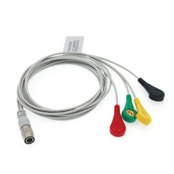 

Holter Recorder ECG Patient Cable HRS 4 Pin 4 Leads Snap 4.0 IEC Standard for PI Holter Recorder Instrument Leadwire