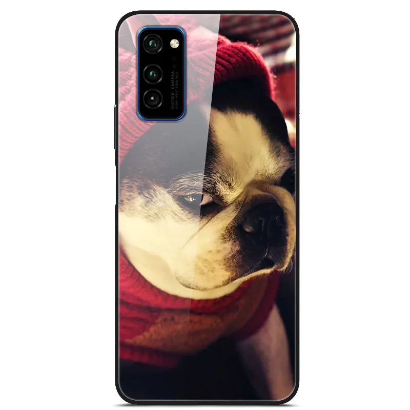 10 Для huawei Honor V30 чехол с милым рисунком стекло Жесткий задняя крышка чехлы для huawei Honor View 30 Pro Чехол Honor V30 Pro 5G бампер - Цвет: 10