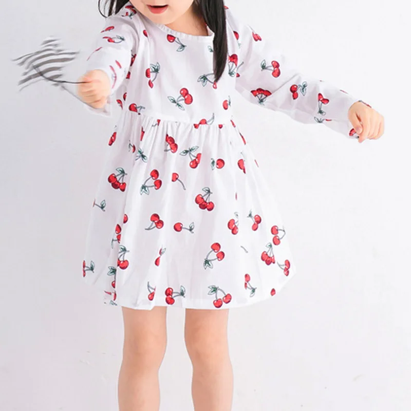 CYSINCOS/Прямая ; детская одежда с цветочным рисунком; платье с цветочным рисунком для маленьких девочек с одуванчиком; весенне-осеннее платье с бантом