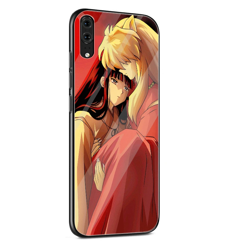 Стеклянный чехол для huawei P30 P20 P10 Y9 Y6 mate 20 Pro Lite P Smart Honor 7A 8X9 10 чехол Inuyasha