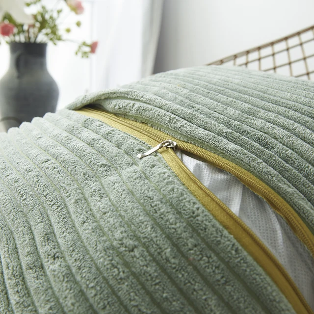 Nordic Cushion Covers Super-Soft Striped Velvet Corduroy Home Decorative Pillow Cover For Sofa 45x45cm Decorative Pillow Case 5