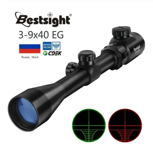 Optic Scope Red Green Rangefinder Illuminated Optical Sniper Adjustable Rifle Scope Hunting Scopes Riflescope Accessories