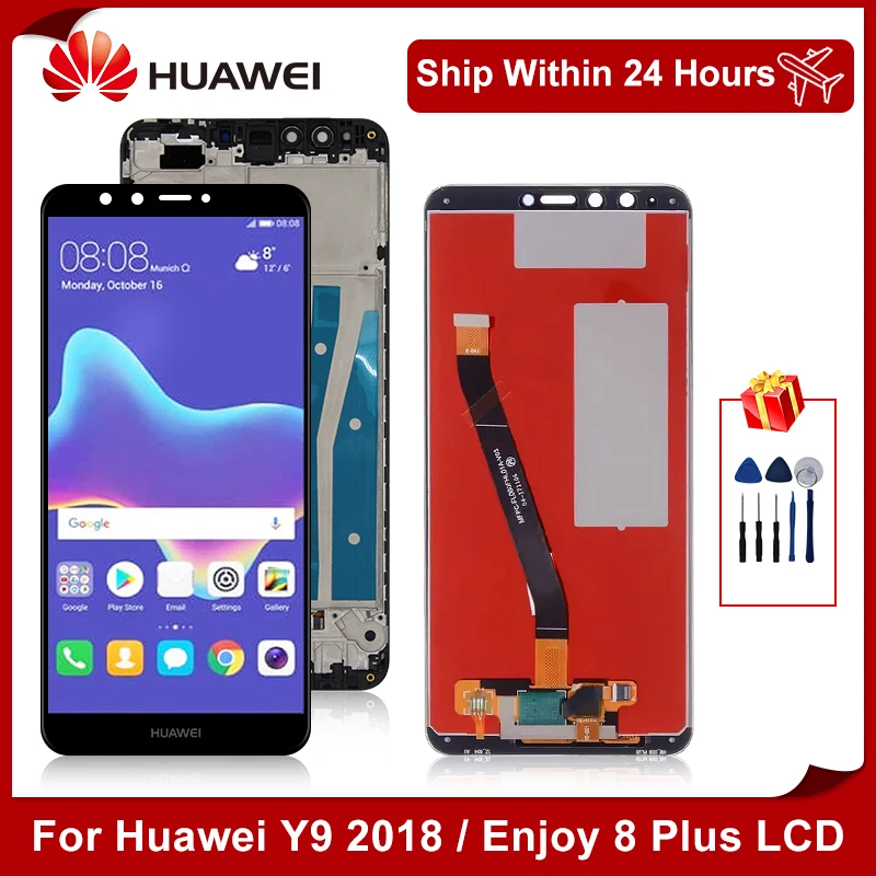 Оригинальный ЖК-дисплей для Huawei Y9 2018 pro Enjoy 8 Plus сенсорный экран с дигитайзером prime