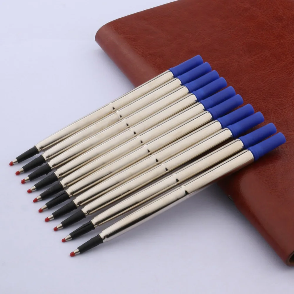 10 шт. jinhao Blue хорошее качество 0 7 мм стержни для шариковых ручек | Канцтовары офиса