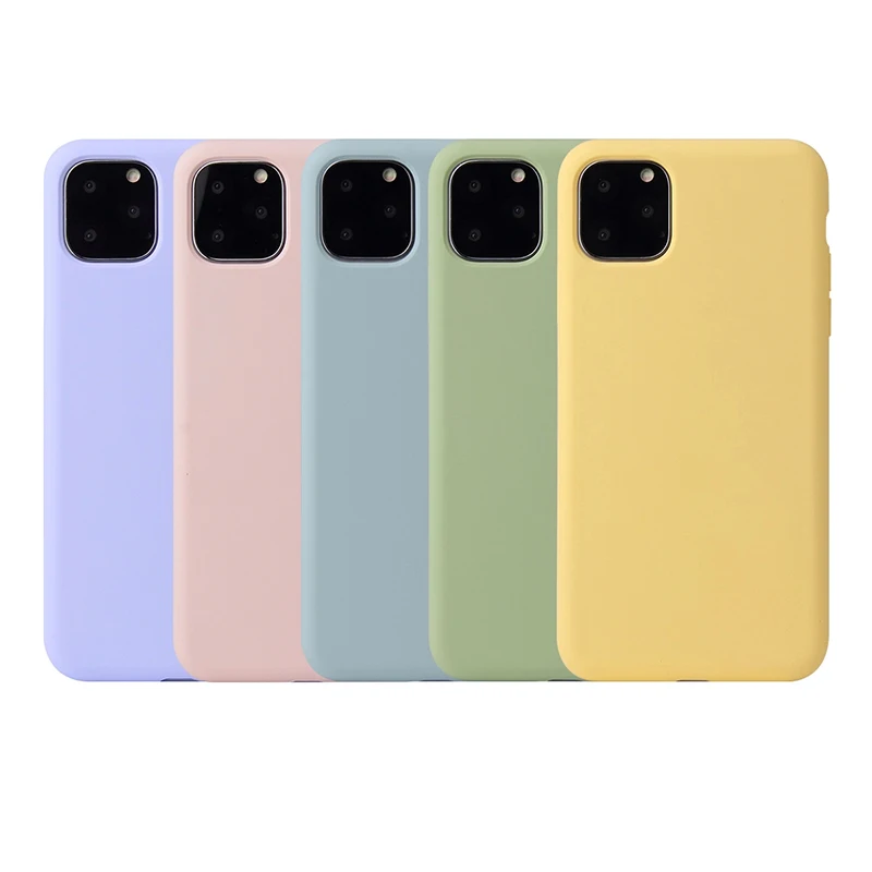 

For Iphone 11 Pro Max Case New Liquid Rubber Soft Full Cover Phone Cases for Iphone 11 Pro Max Silicone Coque for Iphone11 Etui