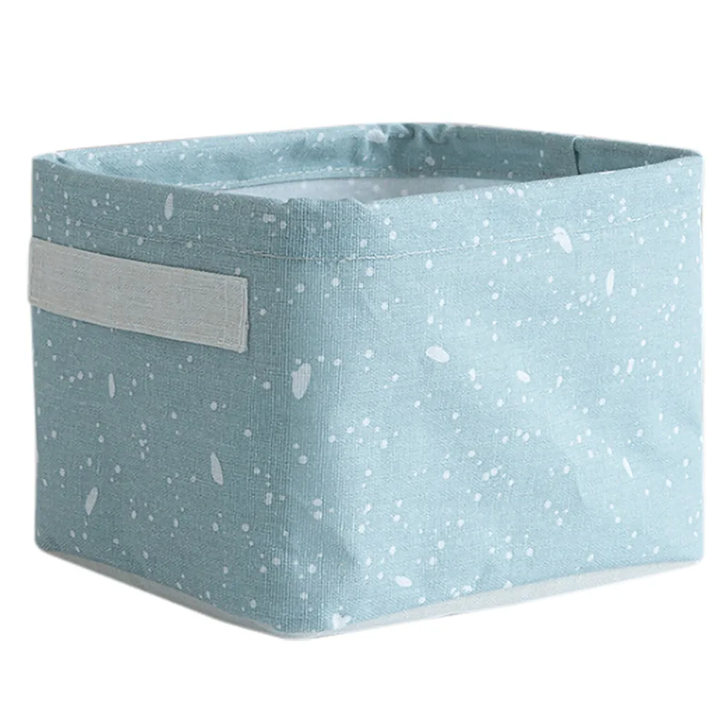 Хлопок и лен падающий снег серии Настольный ящик для хранения домашний стол канцелярские принадлежности расположение корзина для хранения# YL10