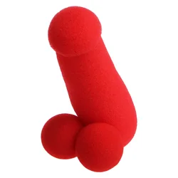 Petits frères en éponge, 4 pièces, boules rouges, accessoires de scène amusants, jouets tours de magie, 13.5cm 