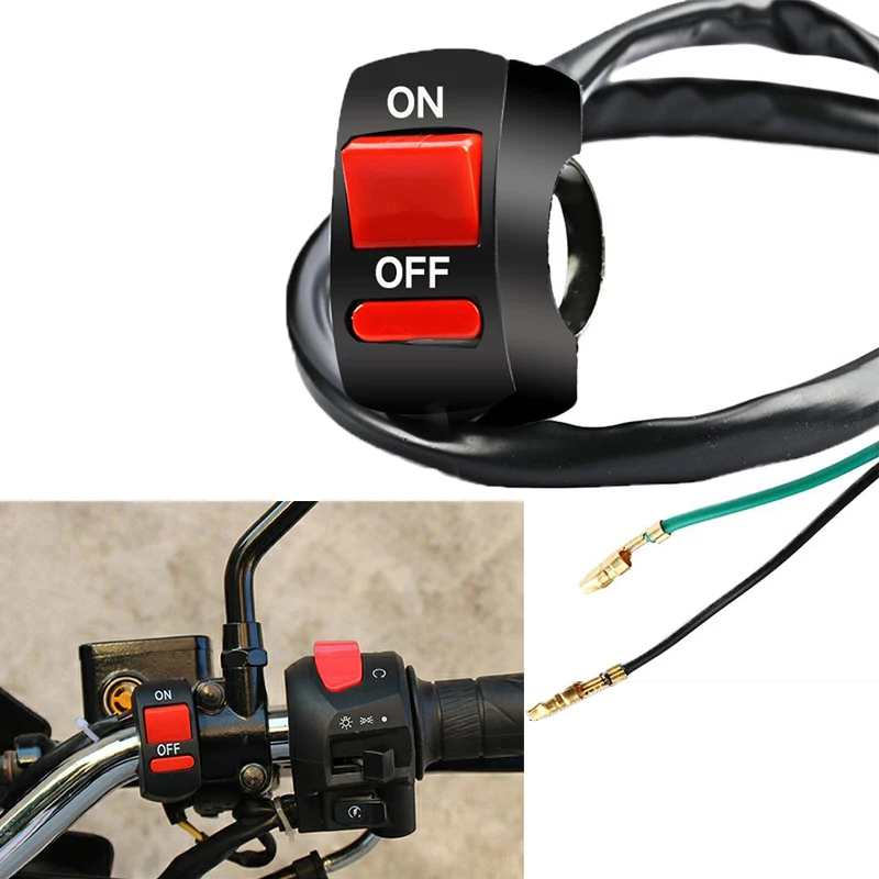 Universal Motorcycle Handlebar Flashing Switch Moto Light Switch On Off