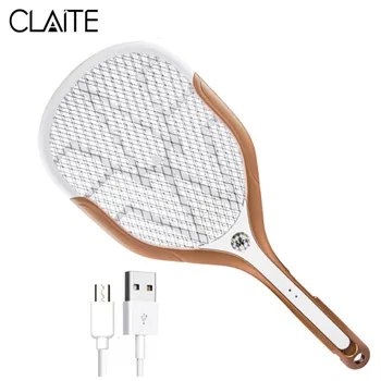 

CLAITE USB Electric Mosquito Fly Pest Killer Lamp 3LED Racket Mosquito Swatter Reppllent Light Home Practical Electronics Zapper