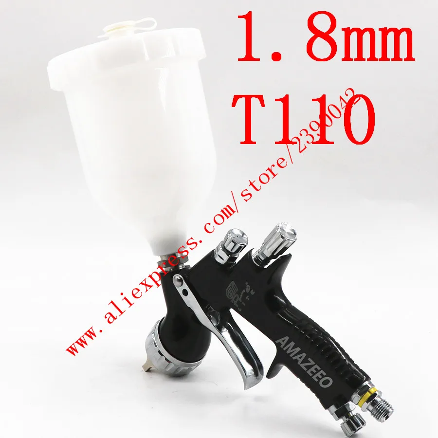LVMP Профессиональный GTI pro lite пистолет-распылитель TE20 T110 1,3/1,8 мм автомобильная краска на водной основе распылитель для Автомобиля Воздушный Распылитель - Цвет: Black T110 1.8mm