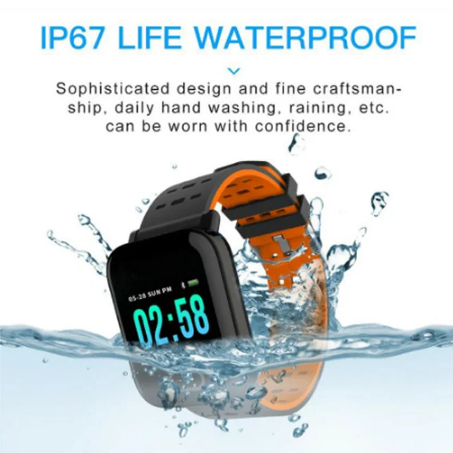 A6 Smart Band reloj inteligente pulsometro Watch Fitness Tracker Smart Bracelet IP67 Waterproof Wristband Men Smart Watch