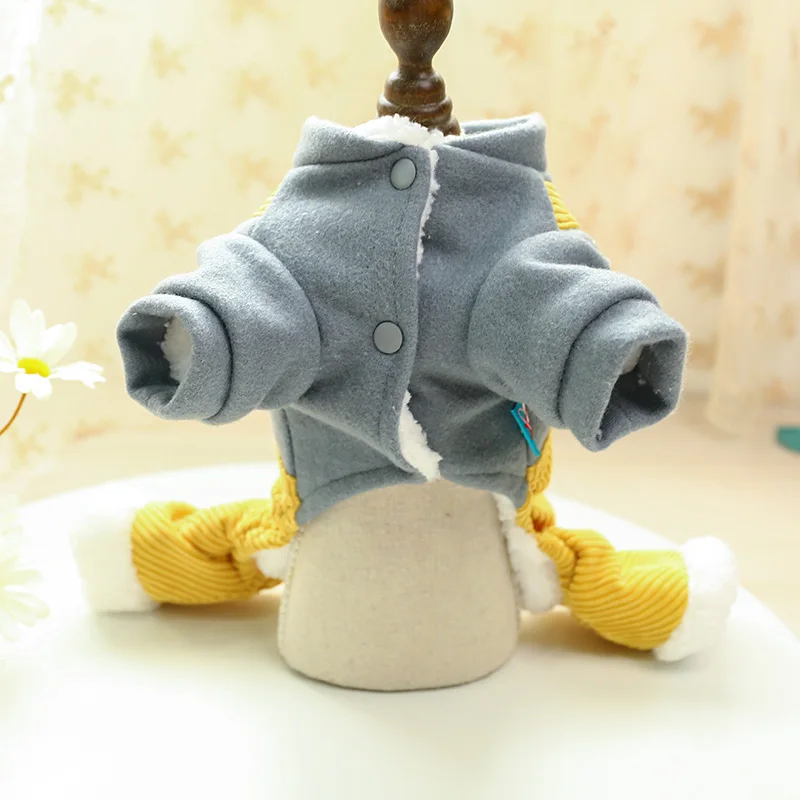 雪人背带裤棉衣_6383