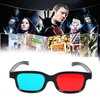 Universal 3D Kunststoff gläser/Oculos/Rot Blau Cyan 3D glas Anaglyph 3D Movie Game DVD/kino Dropship